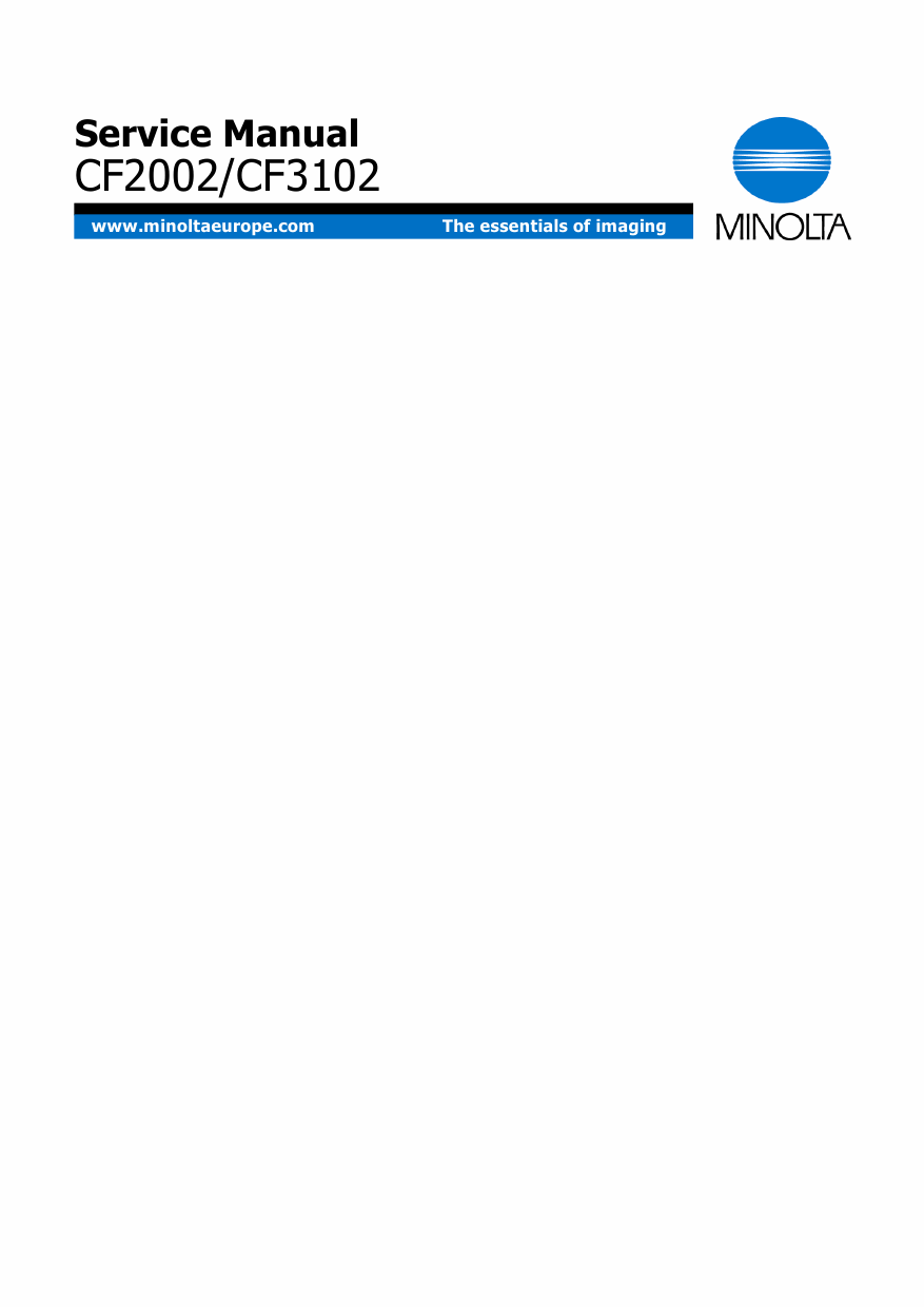 Konica-Minolta MINOLTA CF3102 CF2002 Service Manual-1